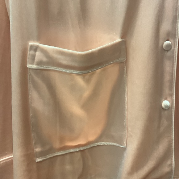 NWOT Nordstrom Velour Pajamas in Pink Smoke Size Medium - Picture 9 of 11